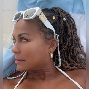 MIU MIU white sunglasses